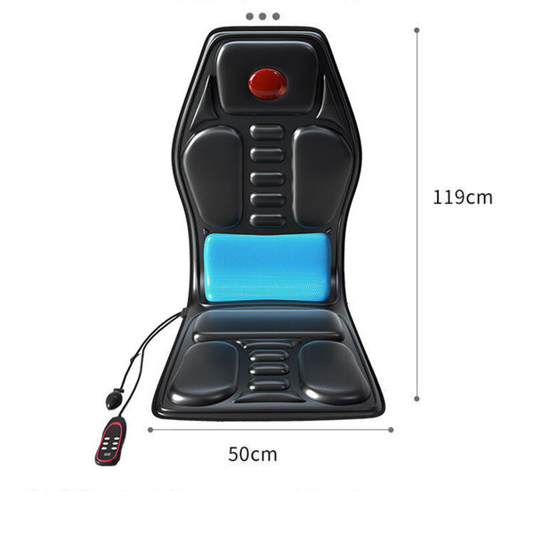 Massage Seat Cushion with Heating Lumbar Support 9 Massage Modes Fatigue Relief