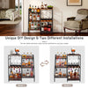 3-Tier Metal Wine Rack Wine Bottle Storage Shelf Display Cabinet for Home Bar AU