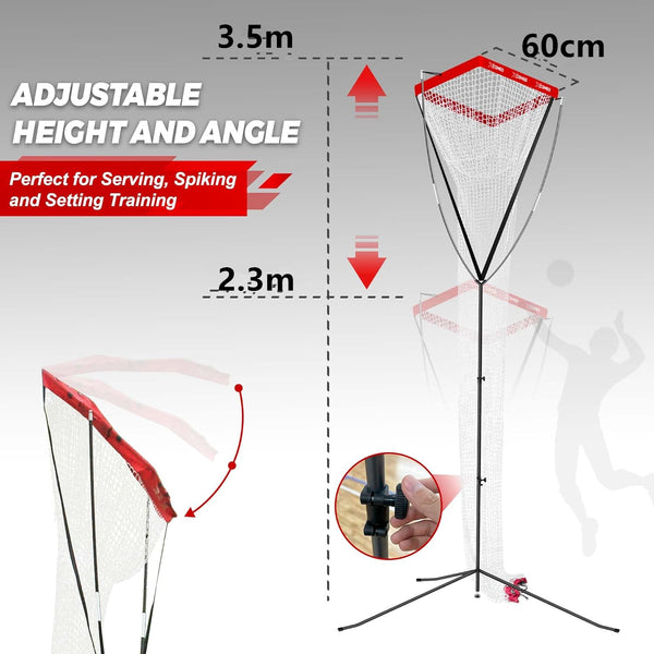 Volleyball Setter Trainer Net Adjustable Height Volleyball Target Net Rebounder