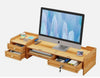 Monitor Stand Riser with Drawers Desktop Organizer 2-Tier for Laptop Computer