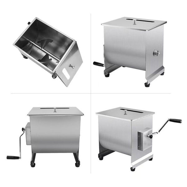 44lbs Manual Meat Mixer Meat Blender Grinding Machine Stainless Steel w/Lid AU