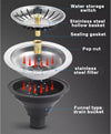 Free Standing Stainless Steel Vegetables Wash Basin Kitchen Sink with Bracket AU
