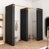Clothing Store Fitting Room 3 Curtains Privacy Changing Room 200*100*200cm AU