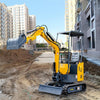 200mm Narrow Digging Bucket Mini Excavator Bucket Metal Trenching Digger w/ Pins