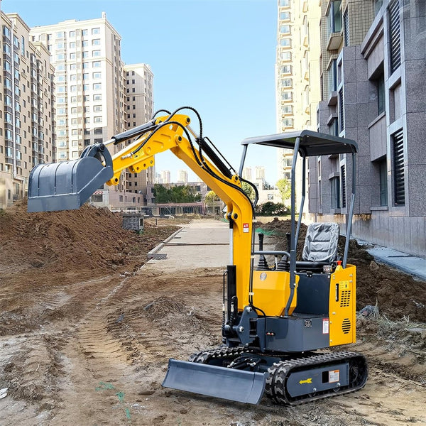 200mm Narrow Digging Bucket Mini Excavator Bucket Metal Trenching Digger w/ Pins