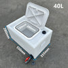 40 Litre Live Bait Tank with Hatch Livewell for Marine Boats Fishing Tank AU