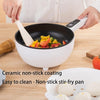 4L 28cm Electric Frying Pan with Steamer&Lid Non-stick Multifunctional Cookware