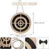 Wooden Dart & Axe Throwing Game Set Outdoor Party Target Toys for Family Kids AU