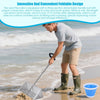 Sand Fleas Rake With Pail Shark Tooth Sifter Stainless Steel Sand Fleas Rake