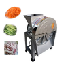 Commercial Electric Vegetable Fruit Slicer Potato Carrot Striping 500kg/h 2-IN-1