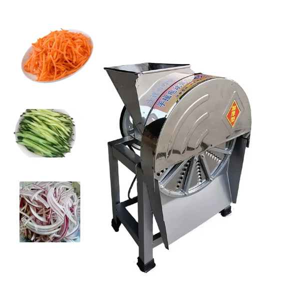 Commercial Electric Vegetable Fruit Slicer Potato Carrot Striping 500kg/h 2-IN-1