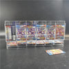 6 Slot Acrylic Pokemon TCG Premium Booster Pack Dispenser Stackable Design Clear
