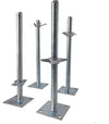 4 Pcs Scaffolding Adjustable Leveling Jack Steel Screw Large Bearing Capacity