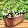2pcs Beverage Tub Wine Champagne Bucket Cooler Drinks Cooler Vintage Copper AU