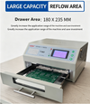 Reflow Oven Desktop Infrared Soldering Machine Infrared Reflow Oven IC Heater AU