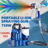 Portable Cordless Paint Spraying Gun Handheld Paint Sprayer for 360° Full Paint