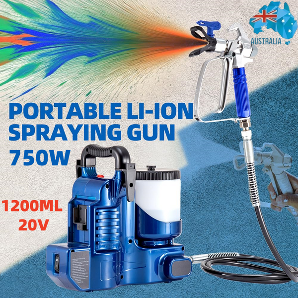 Portable Cordless Paint Spraying Gun Handheld Paint Sprayer for 360° Full Paint