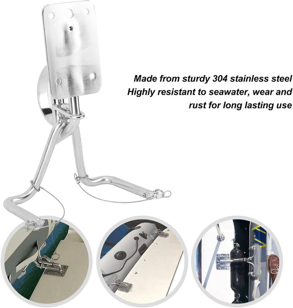 Quick Release Snap Inflatable Boat Insta-Lock Snap Davits Set w/Handle Pad AU