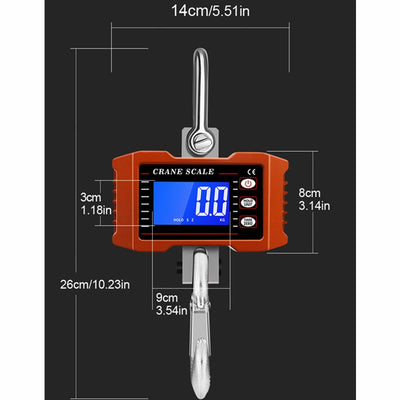 Digital Crane Scale Heavy Duty Hanging Scale Industria Crane Scale 2200lb/1000Kg