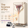 Clothes Dryer 2300W Drying Machine for Wet Laundry Three-Layer Warm Air Drying