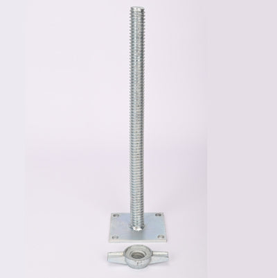 4 Pcs Scaffolding Adjustable Leveling Jack Steel Screw Large Bearing Capacity