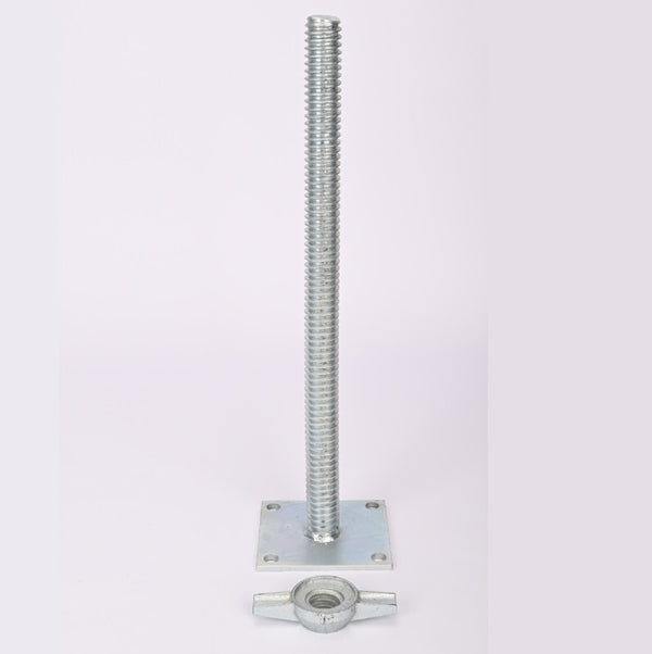 4 Pcs Scaffolding Adjustable Leveling Jack Steel Screw Large Bearing Capacity