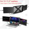 Laptop Screen Extender Triple-fold 11.6 In FHD 1080P Portable Monitor Extended