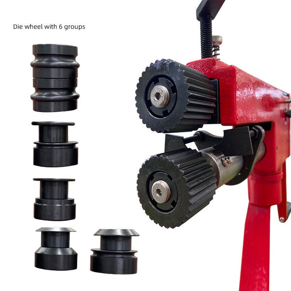 Metal Bead Roller Steel Bending Bender Manual Metal Sheet Rotary Forming Machine