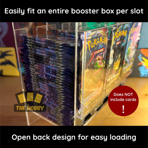 3 Slot Booster Pack Dispenser Card Storage Acrylic Booster Box for Trading Card
