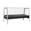 1.5M Feed Trough Goat Cattle Hay Grain Rubber Feeder Tray with Metal Bracket