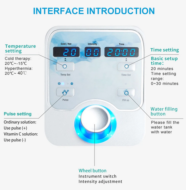 Portable Dcool Cryo Cool Electroporation EMS Mesotherapy Machine Face Skin Lift