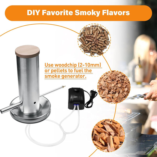 Cold Smoke Generator for BBQ Grill Electric Pellet Smoker/food Meat Smokehouse
