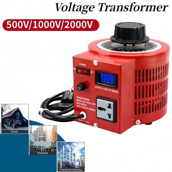 Variable Voltage Converter Transformer with LCD Display 220V Input 0-300V Adjust