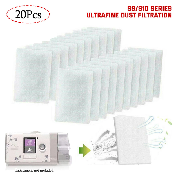 20PCs ResMed AirSense CPAP Replacement Filters Disposable Universal S9/S10 AU