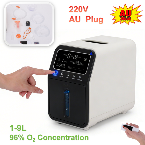 9L Adjustable Oxygen-Concentrator-Machine 96% Purity For Household 220V AU Plug