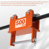 500KG Pipe Beam Trolley Manual Push Lifting Round Tube Sports Car For 50mm Pipe