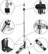 Hi-Hat Cymbal Stand Light Weight Double Braced Legs Chain Driven Foot Plate