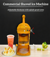 Electric Snow Cone Machine Commercial Block Ice Shaver Adjustable Blades 90kg/h