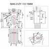 Gear Box Motor DC 12V/24V High Torque Electric Power Speed Reduce Turbine Worm