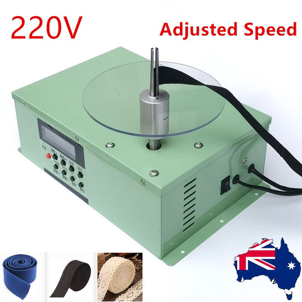 220V Elastic Belt Winding Machine Small Electric Coiling Machine Adjusted Speed
