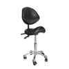 Saddle Stool Rolling Chair Saddle Chair w/ Back Support Dentist Salon Spa Chair