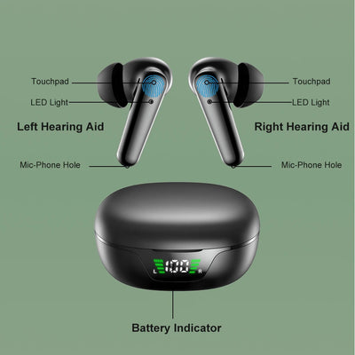 Bluetooth Hearing Aid Rechargeable Hearing Aids Severe Hearing Loss Amplifier