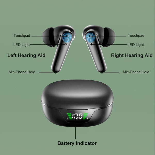 Bluetooth Hearing Aid Rechargeable Hearing Aids Severe Hearing Loss Amplifier