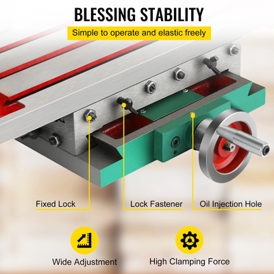 Compound Milling Machine Work Table 2 Axis Slide for Milling Drilling 450x170mm