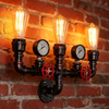 Vintage Water Pipe Lamp 3-Head Steampunk Wall Fixture Home Decro Xmas Gifts AU