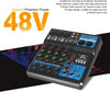 5 Channel Mini Bluetooth Audio Mixer USB DJ Live Console Sound Card Studio Mixer