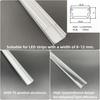12X LED Strip Lights Aluminium channel Profile bar for Kitchen Cabinet 0.9M AU