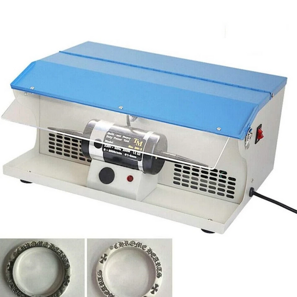 Dust Collector Jewelry Polisher Buffer Adjustable Speed Bench Grinder Polishing