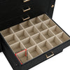 Large Jewelry Box Organizer Leather Jewelry Storage Case Earring Bracelet Holder