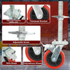 6 inch Rolling Scaffolding Wheels 4 Pack Scaffolding Caster Wheels with Brake AU
